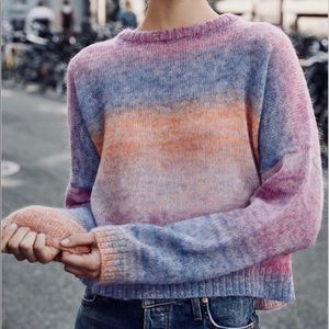 NWT Rails Camille Mohair Sweater in Rainbow